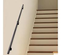 Stair Railings for Indoor & Outdoor Use Sturdy WallMounted Hand Rails Nonslip Metal Iron Grab Bar Black Galvanized Round Pipe Support Rod (19ft/570cm)