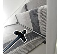 Stair Rods for Carpet Runner - Brass Tubes for Securing Rugs on Stairs, Includes Hardware