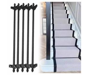 Stair Rods for Carpet Runners - 14 Pcs 28in Brackets, Heavy-Duty Stair Carpet Holder for Home & Commercial Use, Durable Hardware for Securely Fixing Stair Runners