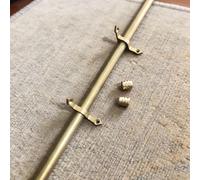 Stair Rods for Carpet Runners Set of 13/14/15/16 Decorative Brass Rods for Securely Holding Stair Carpets Rug Clips Replacement with Screw Fixing (1pc 28in/71cm)