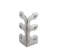 Stair Rods Skiffers Skirting Protectors in Brass and 6 colours (75mm, Satin Nickel)