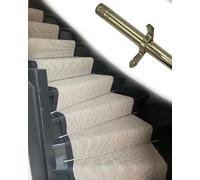 Stair Runner Rods,Adjustable Stair Runner Rods, 20in-59in Non-Slip Carpet Bar, Secure Flat Runner for Hallway Decor, Tubular Step Mat Pole, Perfect for Hotels & Staircases (1pc, 115cm/45in)