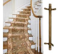 Stair Runners Rods for Fixed Stair Carpet, 5 10 13 15 16 Pcs Brass Carpet Runners Rod for Indoor Stairs/Hotel/Apartment, Secure Tubular Pole Decorative(10 Pack,32" (81cm))