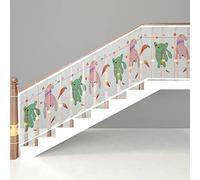 Stair Safety Net 3/4.5/6M, Safe Rail Net for Kids/Pet/Toy, Sturdy Mesh Fabric Material, Extra Long Baby net for Stairs Durable, Easy to clean (4.5m in length)