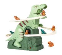 Stair Slide Climbing Dinosaur Electric Toy - Kids Roller Coaster with Lights and Interactive Music Sound Effects,Dinosaur Track ,Educational Stair Slide Race Track for Children Birthday Gift