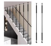 Stair Spindles, Adjustable Metal Baluster Posts for Indoor and Outdoor Use, Scratch Resistant and Rustproof, 2 Pieces, Safe Stair Railing to Prevent Falling