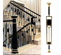 Stair Spindles Baluster, Aluminum-Magnesium Alloy Decorative Post for Indoor Stairs, Stable Structure Guardrail for Enhanced Safety and Support