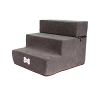 Stair Step, High Density Non-Slip Foam Pet Steps, 3-Story Staircase Assembly Removable Stairs, Soft Non-Slip Cat Steps, Portable Pet Ramp Ladder, Ladder Dog Stair Zippered Fiber Cover