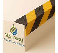 Stair & Step Nosing Cover Anti Slip Treads GRP Heavy Duty for High Traffic Areas - Hazard (Hazard, 1200mm)