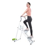 Stair Stepper, Folding Vertical Climber Exercise Machine with Adjustable Foot Pedals and Handlebars, Fitness Equipment, Portable Step Machine for Home Cardio Workout