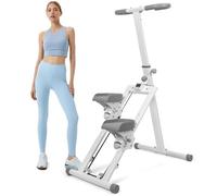 Stair Stepper for Cardio and Full-Body Workout, Foldable Vertical Stepper Machine with Adjustable Step Range Handlebars Pedals & LCD Display, 265LBS Load Stair Climber Exercise Machine