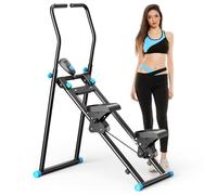 Stair Stepper for Home Gym Exercise, Compact Foldable Stair Master for Daily Cardio Workout, Stair Climber with 3 Level Resistance, Adjustable Pedals