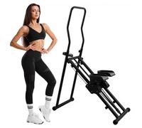 Stair Stepper for Home Gym Exercise, Vertical Climber Machine for Full-Body Workout, Compact Foldable Stair Stepper Fitness Equipment, Adjustable Pedals & Handlebars