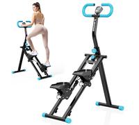 Stair Stepper for Home, Vertical Climber Workout Machine with Handlebar for Full-Body Exercise, Foldable Stair Climber Machine with Stable Frame & 3 Adjustable Height (Blue)