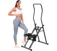 Stair Stepper for Home Workout, Foldable Stair Climber Machine with Large Pedals, Vertical Climber for Full-Body Exercise, 110KG Capacity, Compact & Adjustable for Home Fitness
