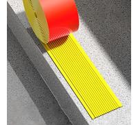 Stair Tread Edge Protectors, Strips Staircase Step Treads Self Adhesive Staircases, Step Edge Trim, Suitable for Indoor/Outdoor Stairs(Goose Yellow,5m,6cm)