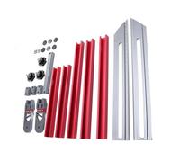 Stair Tread Gauge Tool, Aluminum Alloy 45.47 to 149.61cm, Multifunctional Measuring Jig with CNC Anodized Appearance, Combination Rivets and Screws for Stability and Reliability,