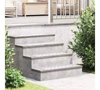 Stair Tread Rectangular 2 pcs Silver 60 x 20 cm Aluminium