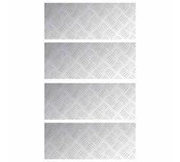 Stair Tread Silver Aluminium Treads Mats Checker Plate Office vidaXL