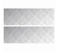 Stair Tread Silver Aluminium Treads Mats Checker Plate Office vidaXL