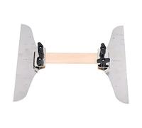 Stair Tread Template Set Replacement, Stair Cutting Tools Steps Risers Clamp Plates, Adjustable Scribe Layout Tool with Knob Lock, 8-14in Scale Range for Woodworking and Home Dec