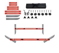 Stair Tread Template Tool, 8pcs Stair Measuring Tool Stair Jig with Edge Lock, 8-56'' Adjustable Length, Stair Treads Gauge Template Tool for Stairs, Risers, Shelves and Drywall Installation