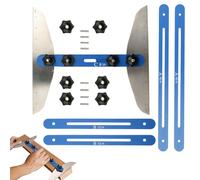 Stair Tread Template Tool, High Precision Ruler Gadget, Step Tread Template Tool, for Partitions Shelf Cutting Drywall Professional Indoor Outdoor Household