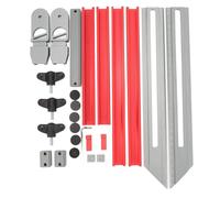 Stair Tread Template Tool Professional Aluminum Alloy Stair Tread Gauge Measuring Jig for Precise Angle Length Depth Measurements Woodworking and Home Improvement Projects