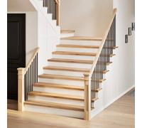 Stair Treads 120x25x2cm Solid Oak Natural Untreated 12pcs Window Sill for Stairs