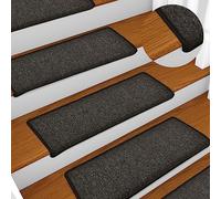 Stair Treads - 15 Pack, Non-Slip Stair Mats for Wooden Steps, Protective Step Carpets for Children, Elderly, and Pets