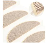 (white and brown, 56 x 17 x 3 cm) vidaXL 15x Carpet Stair Treads Protector Multi Colours 65x21x4cm/56x17x3cm