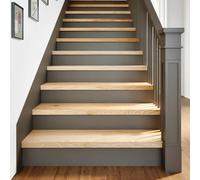 Stair treads 2pc Solid Oak Natural 90x30x2cm Untreated Window Sill Shelf Setof2
