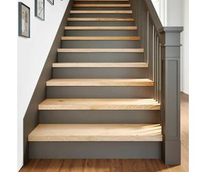 Stair treads 2pc Solid Oak Natural 90x30x2cm Untreated Window Sill Shelf Setof2