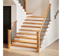 Stair Treads 8pcs Solid Oak 120x30x2cm Light Brown Sanded Varnished Windowsills