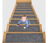 Stair Treads Carpet, Non-Slip Carpet Stair Runner, Indoor Self Adhesive Stair Carpet Treads Perfect For Elders And Dogs,grey,10PCS