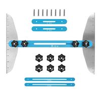 Stair Treads Gauge Template Tool Stair Jig Measuring Stair Tool, Shelf Scribe Tool for Stairs Risers Shelf and Cutting Drywall, 11.4In to 60.7In, Stair Tool Box