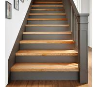 Stair Treads Solid Oak Wood 100x25x2 cm Light Brown Set of 8 Window Sills Decor