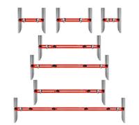 Stair Treads Template Tool Double Scale Foldable Stair Treads Gauge Multifunctional Aluminum Measuring Tool Risers and Template Set