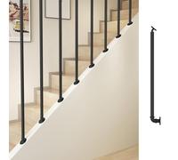 Staircase Balusters - Modern Adjustable Guardrail Columns, 180° Base, 20-170cm High, Indoor Space Divider, Attic Spindles (1 Pack)