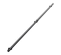 Staircase Banister Hand Rails for Outdoor Steps or Indoor Stairs,1m 150cm 2m 240cm 6m Modern Stair Railing Handrail Safety Grab Rail Renmlion Black Metal Wrought Iron Wall Support(13ft/390cm)