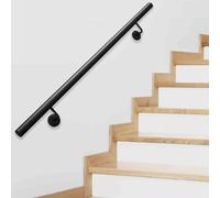 Staircase Banister Handrail for Stairs Indoor and Outdoor Steps - 1m 1.5m 2m 3m 4m 5m 6m Metal Stairs Handrail, Wall Balustrade Hand Rail Stair Railings Safety Grab Bar(8ft/240cm)
