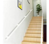Staircase Banister Handrail White - Complete Kit, 30cm-600cm Wall-Mounted Stair Railing Safety Hand Rail Support Bar Rails for Elderly/Children(6ft/180cm)