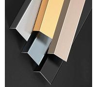 Staircase Corner Decoration Strips ，Stair Edge Protector，Step Edge Trim, Can Be Cut，Children to Walk The Stairs Safely(Silver,90cm L 70mm*30mm)