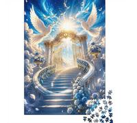 Staircase Dove Gate Jigsaw Puzzle, 1000 Pcs Indoor Adult Game | 38x26cm Cardboard, Brain Workout, Tight Puzzle Fit, Art Admirers, Stress Reduction