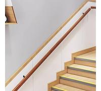 Staircase Hand Railing Indoor Corridor Attic, 24 22 20 18 16 15 14 12 10 Feet Farmhouse Stair Handrails with Complete Kits, Disabled Safety Mobility Aids Grab Bars,18ft/548cm