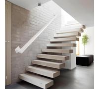 Staircase Handrail Kit Decking Handrail, Metal Hand Rail for Stairs Indoor Outdoor Attic Railings, Corridor Support Rods Wall Stair Banister Railing Balustrade, 30-600cm(5ft/150cm)