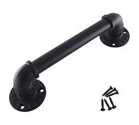 Staircase Handrail Rail Banister Kit,Vintage Stairs for Indoor Outdoor Steps Assistive Grab Rail Support Kit Lead Direct to Stairwell Door-House/30Cm(1Ft)