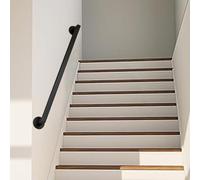 Staircase il Adjustable 1-4m Wall-Mounted Metal Banister Railing Safe Grab Bars for Indoor Stairs Strong Support for Home & Office & Stylish Design