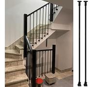 Staircase Spindles 100 150cm Deck Stairs Balusters for Shopping Malls Villas Gardens & Courtyards Durable Guardrail Posts with Screws (2 Pack Color: Bl)