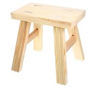 Staircase Stools Solid Wood Small Step Stool Stable Non Slip Footstool For Kitchen Bathroom And Home Lightweight Living Room Shoe Bench Step Stool(Wood,Small)
